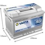 Varta Professional SLI LFS74 Accu 12V 74Ah 278x175x190, Auto-onderdelen, Accu's en Toebehoren, Verzenden, Nieuw