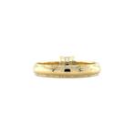 Gouden vintage solitair ring met diamant 14 krt, Ophalen of Verzenden, Nieuw