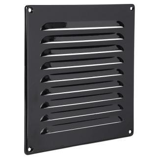 Schoepenrooster | Starx | 20 x 20 cm (Aluminium, Zwart), Doe-het-zelf en Verbouw, Ventilatie en Afzuiging, Nieuw, Verzenden
