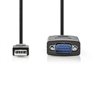 USB naar RS232 | Nedis | 0.9 meter, Computers en Software, Pc- en Netwerkkabels, Nieuw, Verzenden