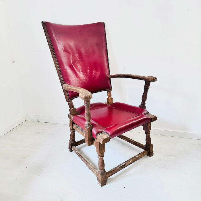 Theo Ruth - Fauteuil - Hout, Leder, Antiek en Kunst, Antiek | Meubels | Stoelen en Banken