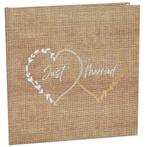 2-delige set met moneybox en gastenboek Natural hout en jute, Verzenden, Beige, Sweet-One, Nieuw