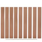 vidaXL Vervangende schuttingplanken 9 st 170 cm HKC bruin, Tuin en Terras, Schuttingen, Verzenden, Nieuw, Kunststof