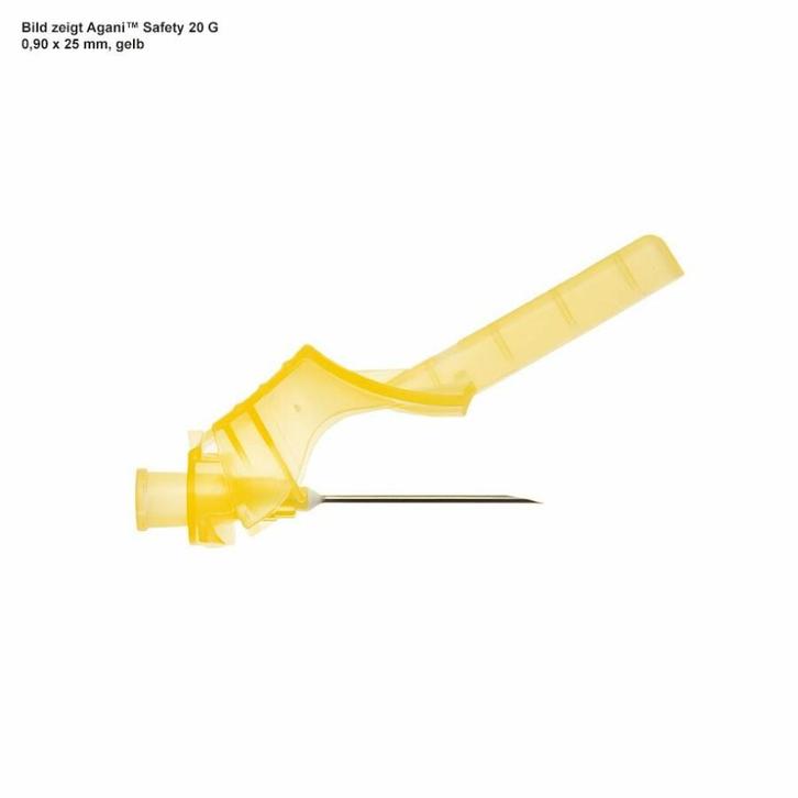 Agani™ veiligheidscanule 100 stuks 20G 0,9 x 25 mm (geel), Diversen, Verpleegmiddelen, Nieuw, Verzenden
