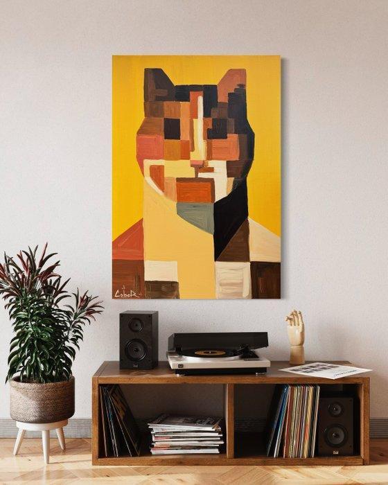 COBER - Meowdernism - XL, Antiek en Kunst, Kunst | Schilderijen | Modern