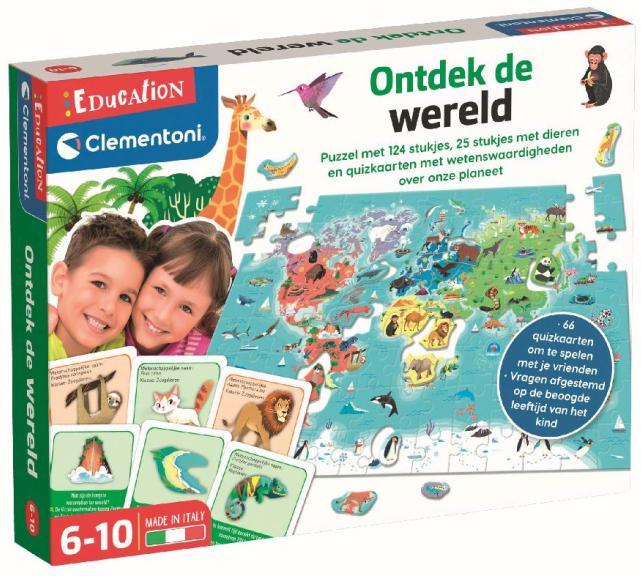 Leerspel - Ontdek De Wereld Dierenspel | Clementoni -, Kinderen en Baby's, Speelgoed | Educatief en Creatief, Nieuw, Verzenden