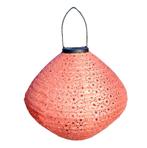 Solar Lampion - Marrakesh Koraal - 29x25 cm, Tuin en Terras, Zonne-energie, Kunststof, Verzenden, Minder dan 50 watt