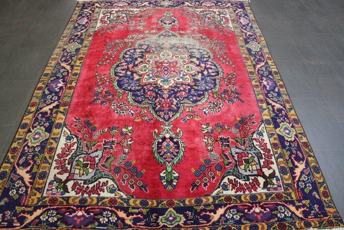 Vintage Shabby Tabirz - Vloerkleed - 284 cm - 198 cm, Huis en Inrichting, Stoffering | Tapijten en Kleden