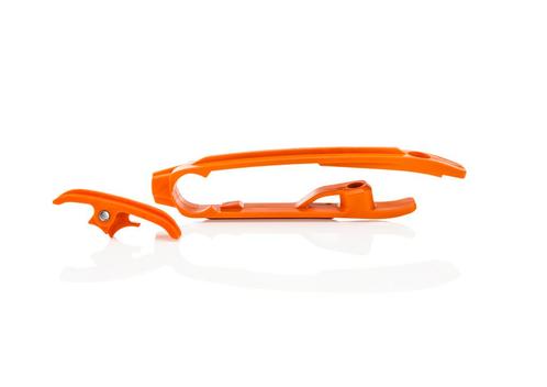 Acerbis Swingarm geleider + onderste ketting geleider oranje, Motoren, Onderdelen | Merk-onafhankelijk, Ophalen of Verzenden