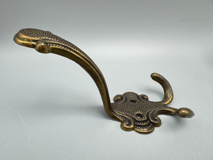 Vijf schitterende art deco stijl kapstokhaken - Set, Antiek en Kunst, Curiosa en Brocante
