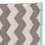 Vloerkleed outdoor en indoor - zigzag blue - 160x230 - wit, Huis en Inrichting, Stoffering | Vloerbedekking, Verzenden, Nieuw