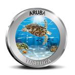 Aruba 5 Florin ‘Turtuga’ 2019 Zilver Proof, Postzegels en Munten, Munten | Nederland, Verzenden