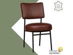 Leren eetkamerstoel Rondo - Granada Cognac (donkercognac) -, Bruin, Nieuw, Leer, Ophalen of Verzenden