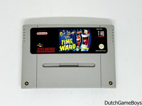 Super Nintendo / Snes - The Ren & Stimpy Show - Time Warp -, Spelcomputers en Games, Games | Nintendo Super NES, Gebruikt, Verzenden