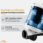 2dekans | ETA Ambito Stofzuiger zonder Zak met ECO-motor en, Ophalen of Verzenden, Zo goed als nieuw