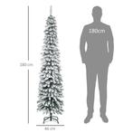 Kunstmatige Kerstboom, Besneeuwd, Slank Ontwerp, Brandwerend, Diversen, Kerst, Verzenden, Nieuw