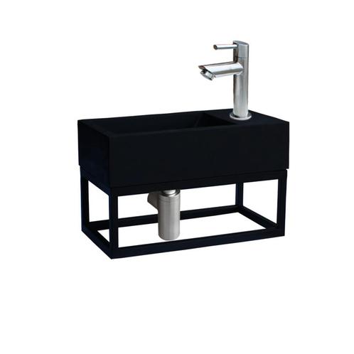 Sani Royal Fontein Frame Mat Zwart Quartz RVS, Tuin en Terras, Waterpartijen en Fonteinen