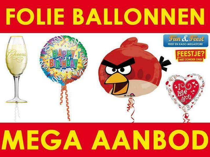 Folie ballonnen - Folie ballon - Folieballonnen kopen, Hobby en Vrije tijd, Feestartikelen, Nieuw, Ophalen of Verzenden