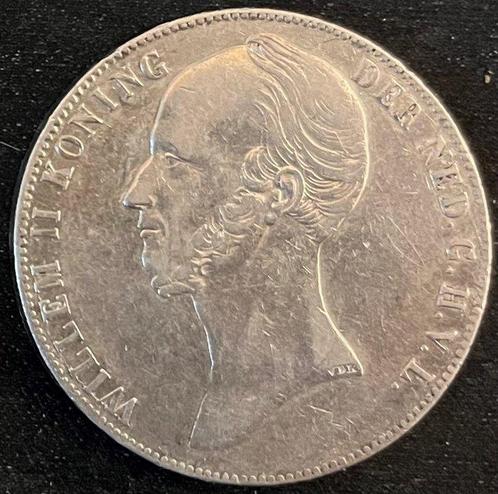 Nederland. Willem II. 2 1/2 Gulden 1845 (Zonder, Postzegels en Munten, Munten | Nederland