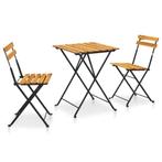 Bistroset Massief Hout - OP = OP! Tuinset met Korting, 2 zitplaatsen, Nieuw, Ophalen of Verzenden, Tuinset