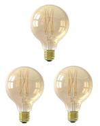 3 stuks Calex filament LED globelamp G95 E27 4.5W 470lm 2..., Ophalen of Verzenden, Nieuw