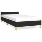 Goedkoop Bedframe 90x190 Zwart - Retourdeal - Must Have!, 90 cm, Eenpersoons, Zwart, Nieuw