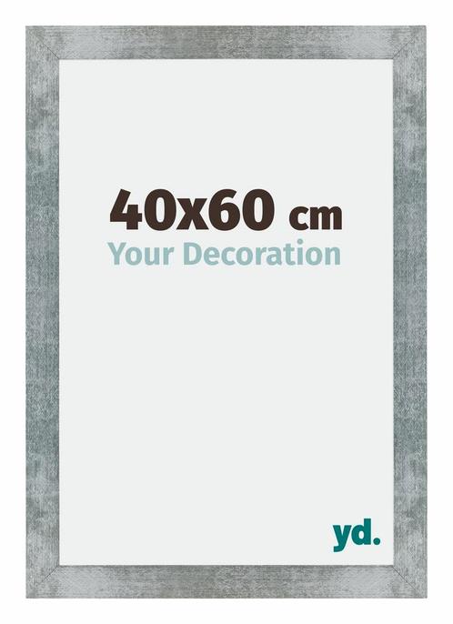 Fotolijst 40x60 cm - IJzer Geveegd - MDF - Mura, Huis en Inrichting, Woonaccessoires | Lijsten, Nieuw, Verzenden
