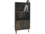 Boekenkast wandkast Stoer industrieel vintage design 120 cm, Huis en Inrichting, Kasten | Boekenkasten, Verzenden, Nieuw
