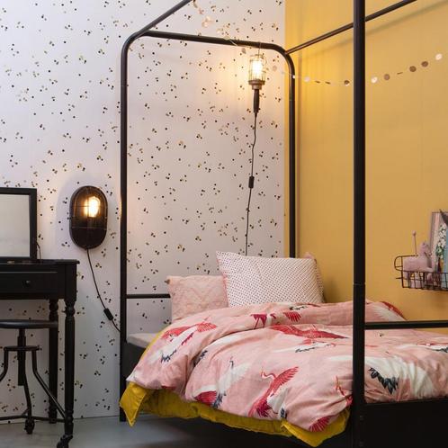 *WOONWINKEL* Vtwonen Bunk Hemelbed Van Zwart Metaal 90 Cm, Huis en Inrichting, Slaapkamer | Bedden, Zwart, Nieuw, Verzenden
