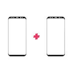 DuoPack: Samsung Galaxy S9 Plus screenprotector gehard glas, Nieuw, Bescherming