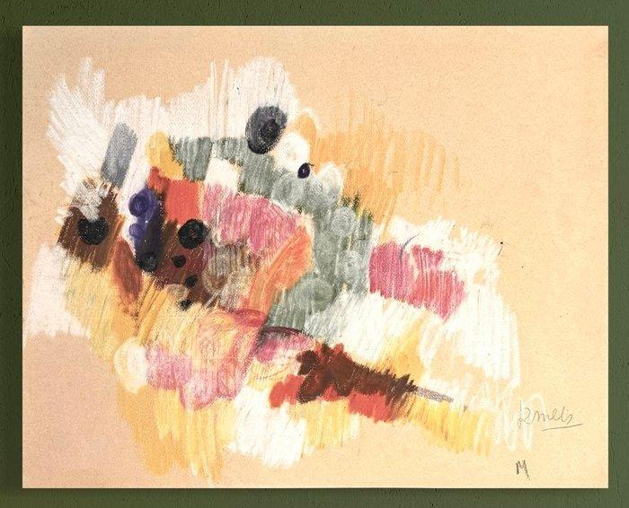 René Mels ( 1909-1977 ) - Composition chromatique vers 1960, Antiek en Kunst, Kunst | Designobjecten