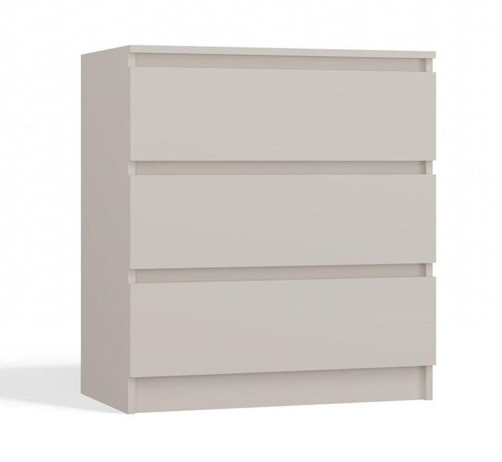 Ladekast creme 3 lades Creme (Slaapkamer), Huis en Inrichting, Kasten | Ladekasten, 3 of 4 laden, 25 tot 50 cm, Nieuw, Overige houtsoorten