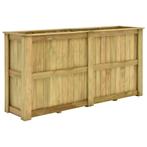 vidaXL Plantenbak verhoogd 196x50x100 cm geïmpregneerd, Tuin en Terras, Bloembakken en Plantenbakken, 100 cm of meer, Verzenden
