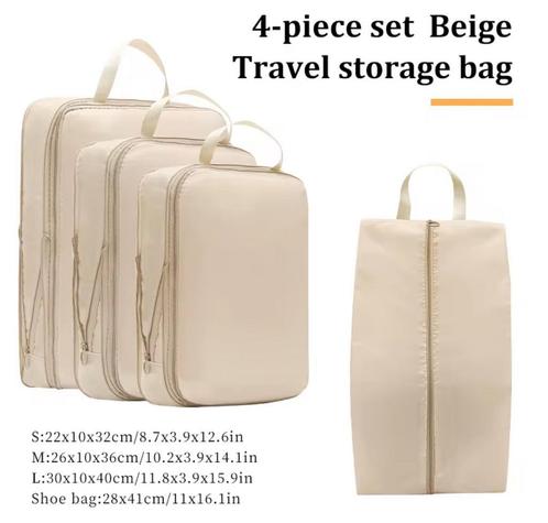 Packing Cubes –Compression –Organizer - 4 delig set- Actie!!, Sieraden, Tassen en Uiterlijk, Overige Accessoires, Nieuw, Verzenden