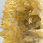 Grote (18 cm) GELE IRIDESCENTE CALCIT! Elegant Kristallen op, Verzamelen, Mineralen en Fossielen