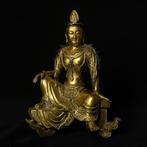 Guanyin - Verguld brons - Tibet - 20e eeuw
