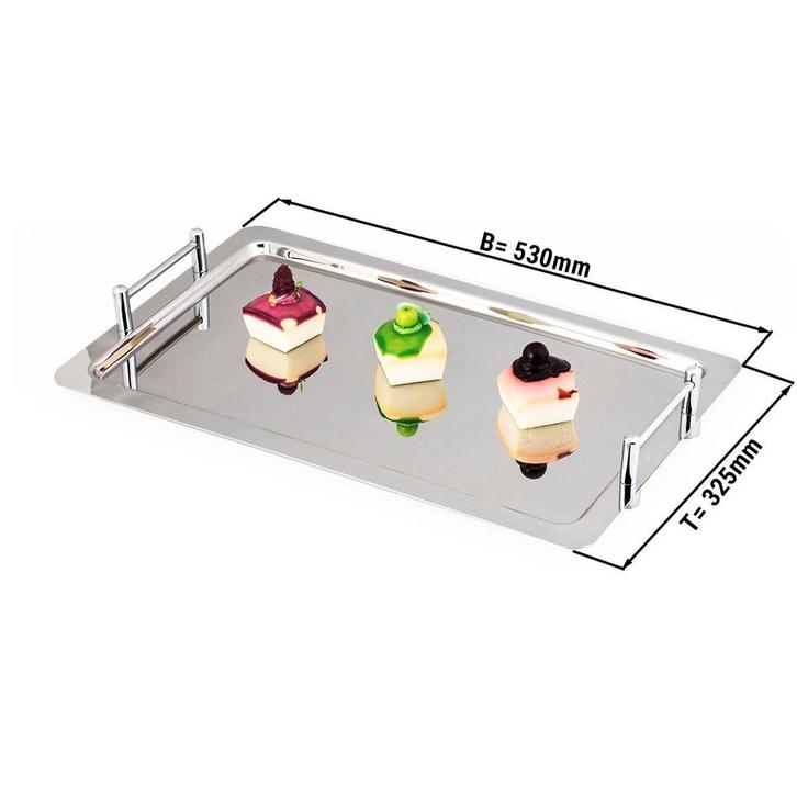 GGM Gastro | (4 stuks) GN dienblad 1/1 - RVS - Gepolijst |, Zakelijke goederen, Horeca | Overige, Verzenden
