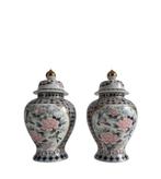 dekselvaas (2) - Porselein