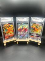 Pokémon - 3 Graded card - Charizard #18/#74/#18 - UCG, Nieuw
