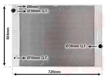 RADIATOR VOOR BMW 5 E60/E61 2003-2010 17117519209 beschikbaar voor biedingen