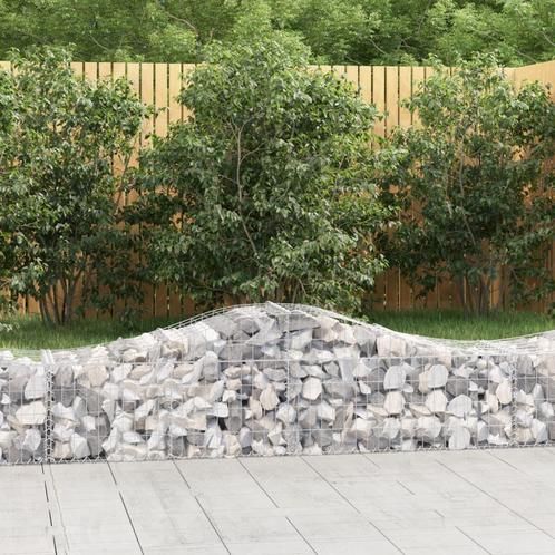 vidaXL Schanskorven 12 st gewelfd 200x50x40/60 cm, Tuin en Terras, Bloempotten, Nieuw, Verzenden