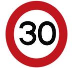 Premark thermoplastische markering, verbodsbord “30 km” -, Verzenden