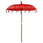vidaXL Parasol Anders Rood x 250 cm, Tuin en Terras, Verzenden, Nieuw, 1 tot 2 meter