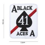 Embleem stof black aces, Verzamelen, Militaria | Algemeen, Verzenden