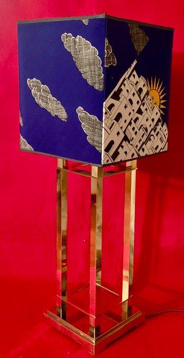 Tafellamp - Fornasetti zijden lampenkap Sun of Capri. -, Antiek en Kunst, Antiek | Meubels | Stoelen en Banken