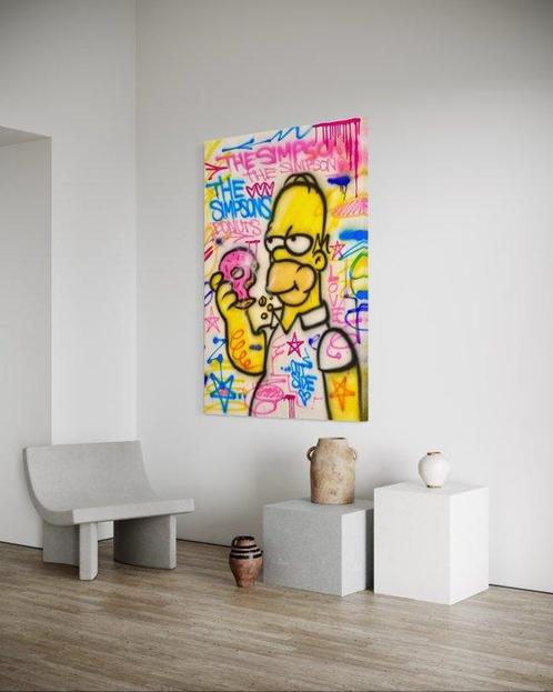 Outside313 - Homer Simpson - Donuts, Antiek en Kunst, Kunst | Schilderijen | Modern
