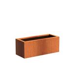 Cortenstaal plantenbak 100x40x40cm - Met bodem, Tuin en Terras, Bloembakken en Plantenbakken, 100 cm of meer, Nieuw, Metaal, Rechthoekig