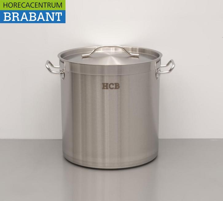 HCB RVS Soeppan Kookpan Pan Inductie 30,5 x 31,5 cm 21 liter, Zakelijke goederen, Horeca | Keukenapparatuur, Nieuw in verpakking