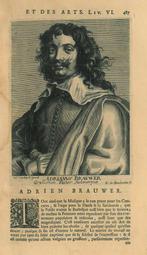 Portrait of Adriaen Brouwer, Antiek en Kunst, Kunst | Etsen en Gravures