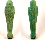 Ca500-350bc Egypt Late Period blue-green faience ushabti..., Verzenden